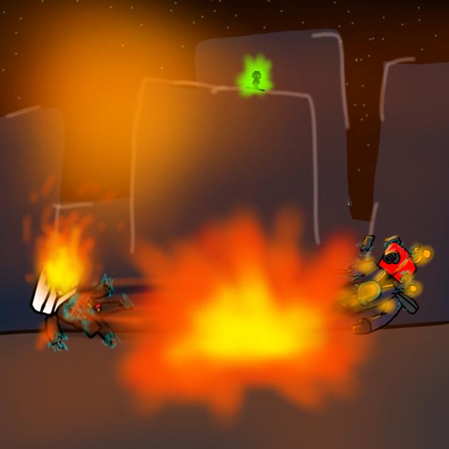 Ecamera used his biggest explosive