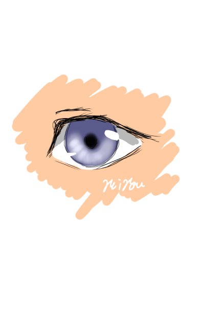 デジタル初心者過ぎる私が目を描いてみました