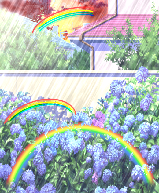 梅雨時の虹は見れるか