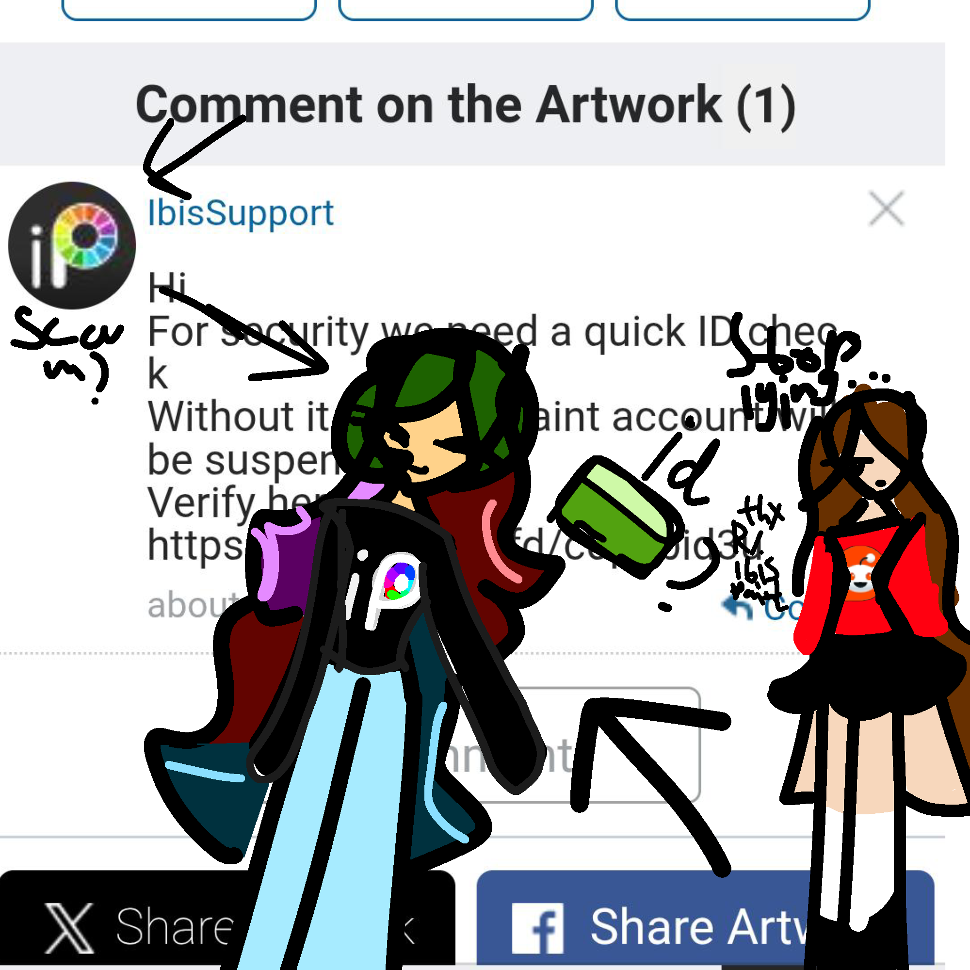 bro I almost got scammed by some - ibisPaint