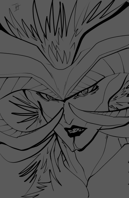 Line art (Wyrmborn)