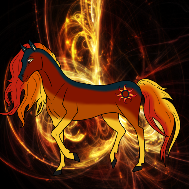 Eclipse horse (The Sun and Moon Show) ibisPaint