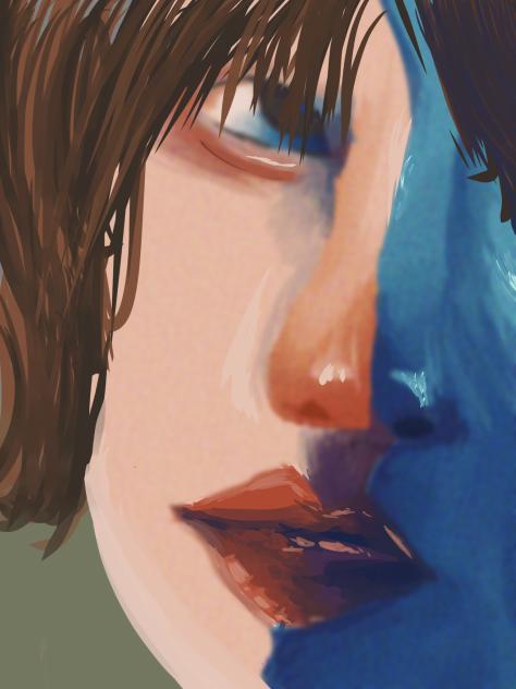 red and blue - ibisPaint