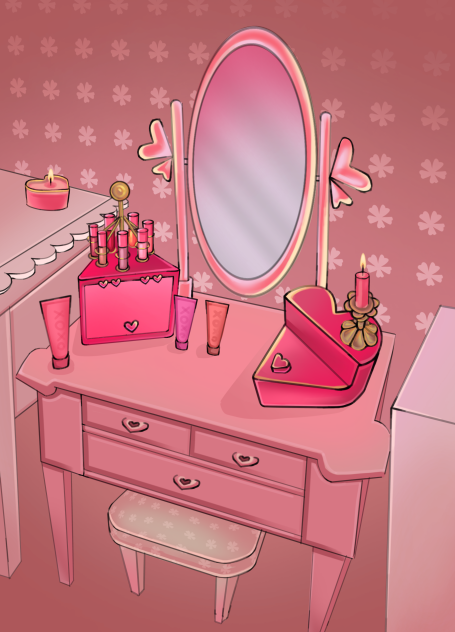 bubblegum pink vanity - ibisPaint