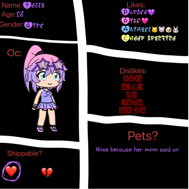 My character for the nightmare