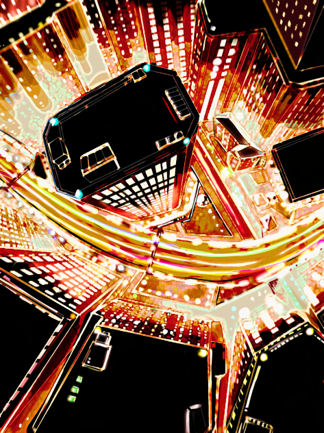 摩天楼の街  Skyscraper