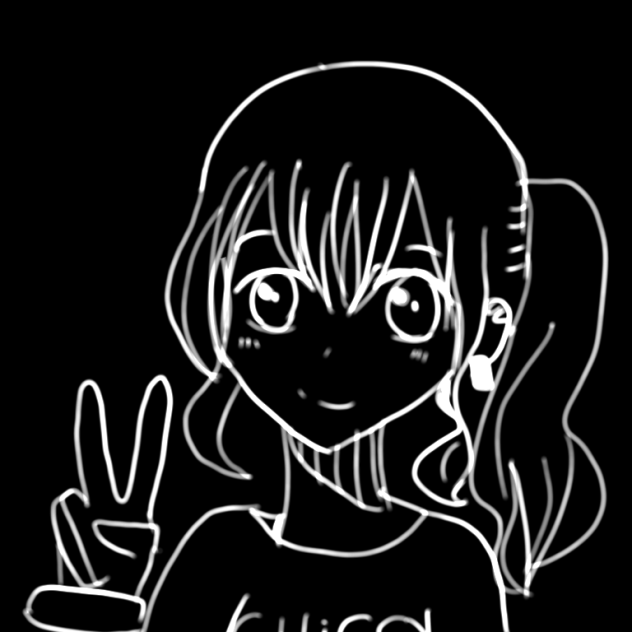 消しゴムで描いた子