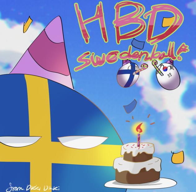 스웨덴볼 축전 Happy birthday Swedenball🇸🇪