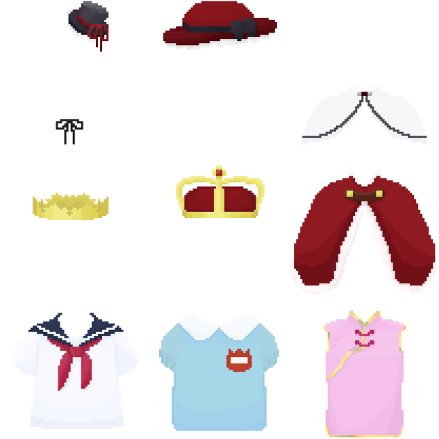 衣服素材(ドット絵)