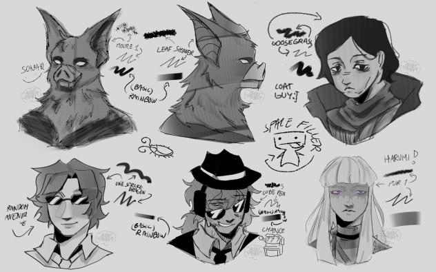 Drawing with the funky brushes hehe