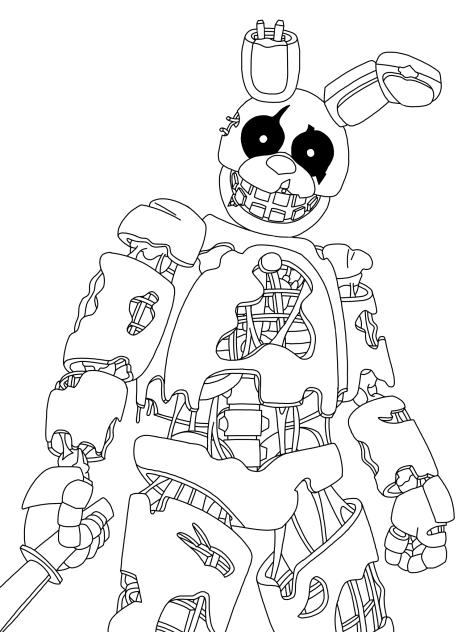 Springtrap Coloring Page