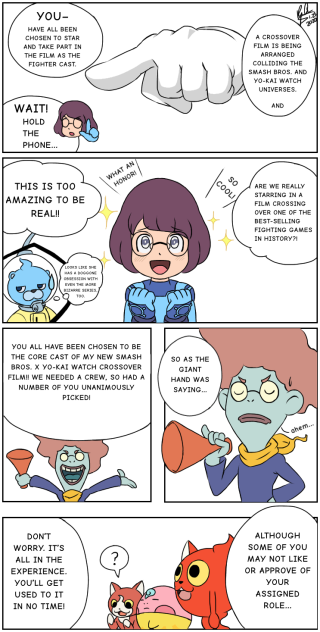 SSBU x YKW manga panel (ENGLISH)