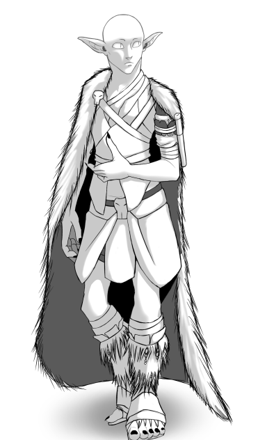 Tessa golem goblin monochrome - ibisPaint