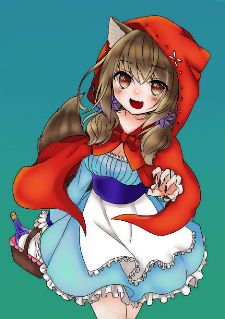 狼の女の子塗ってみた☆