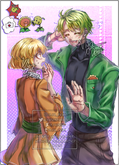 Seno(Sunflower) & Shiyura(Peashooter)