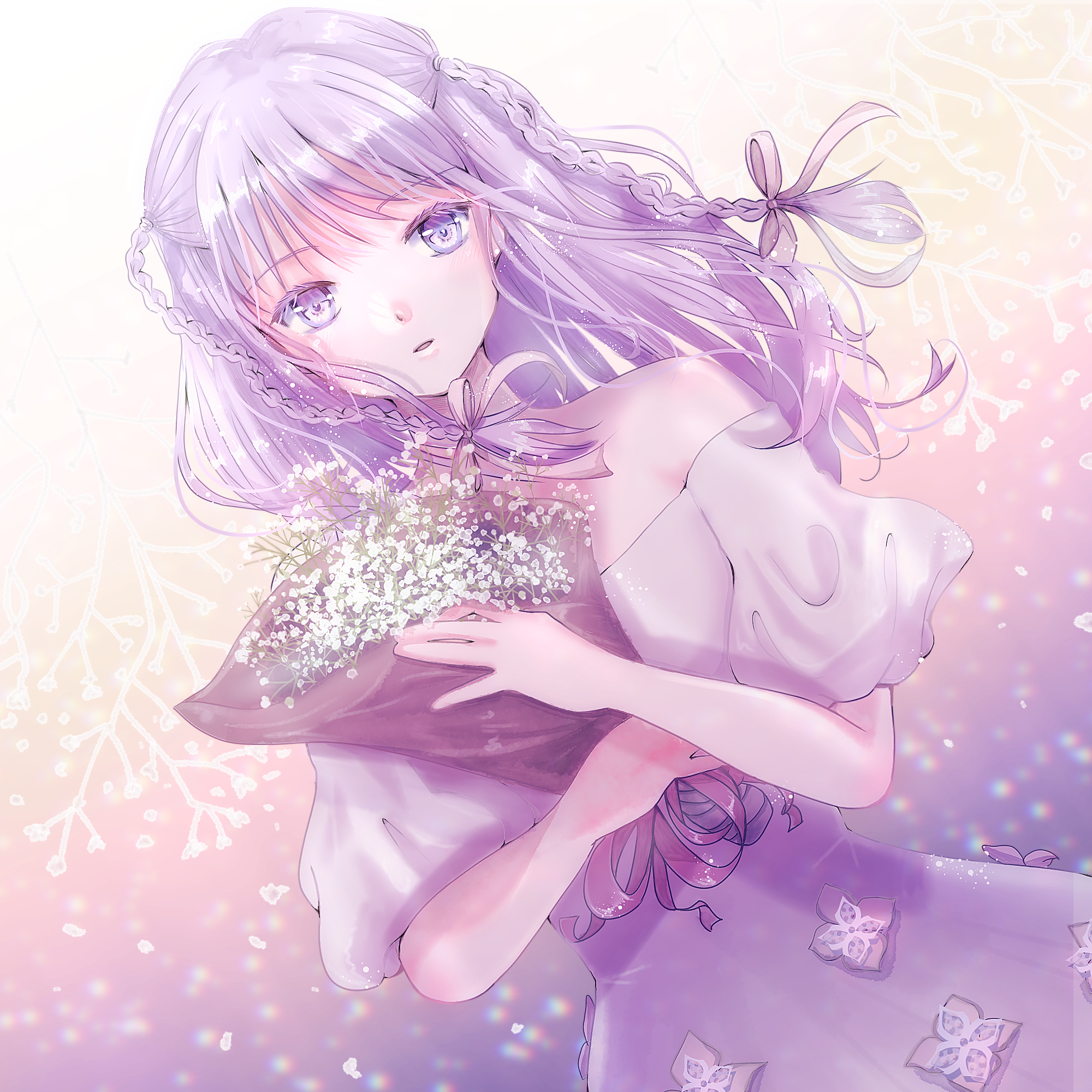 かすみ草ページ かすみ草のヘアアクセサリー シルバー ヘッドドレス