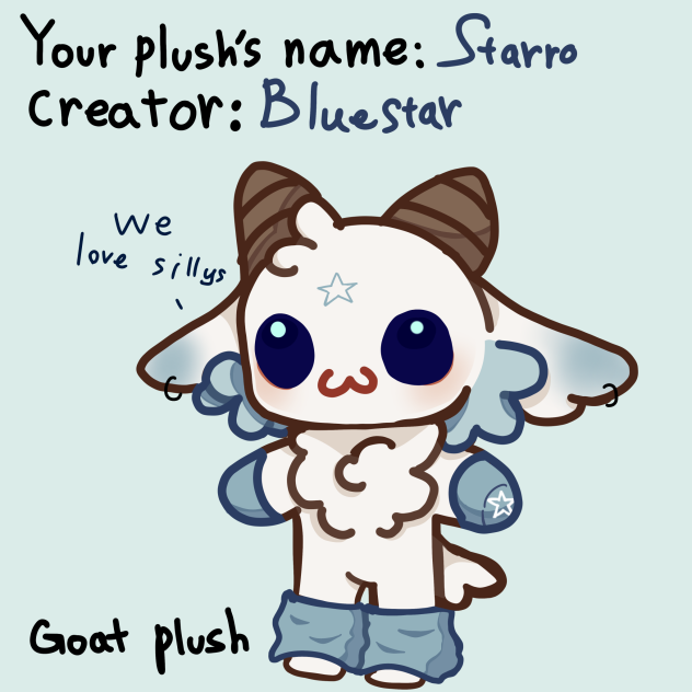 Mah goat plushy☁️