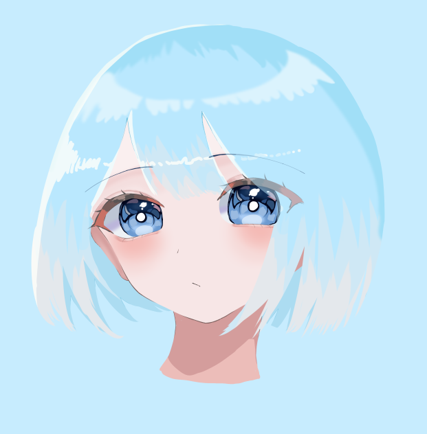 水色の女の子