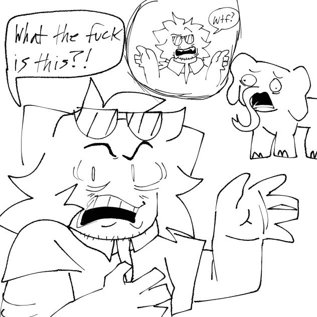 trevor sees elephant for the first time