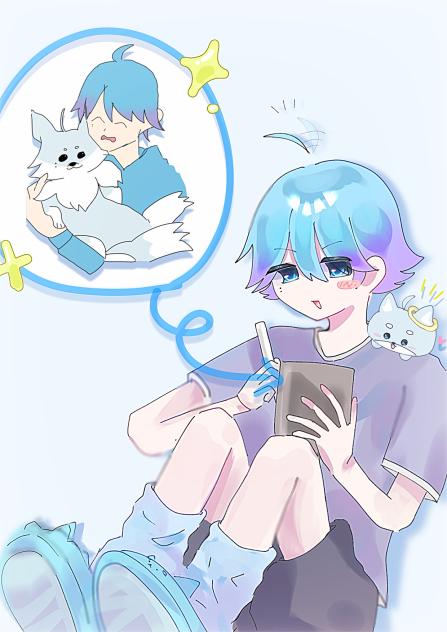 手描き缶の絵を描くいむさん