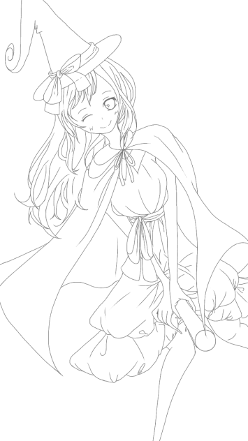 魔女 誰か塗ってください‼️