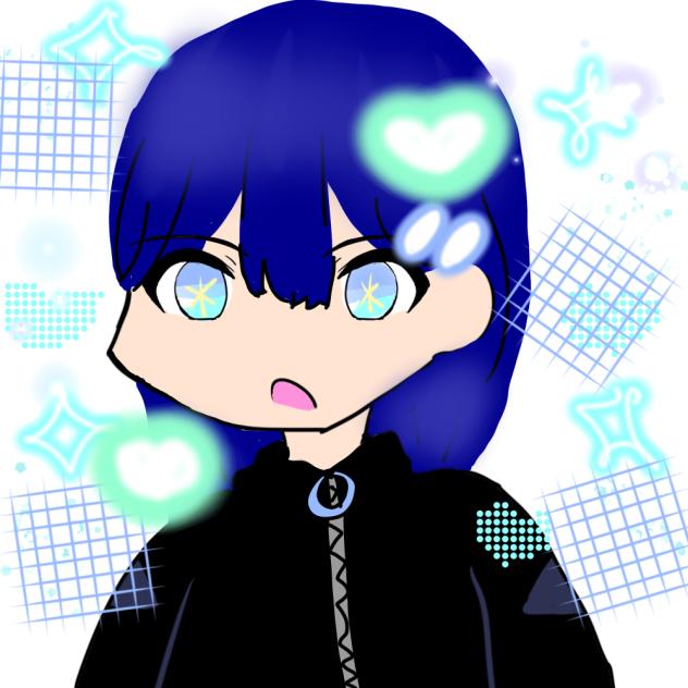 何？💙🩵🖤🩶