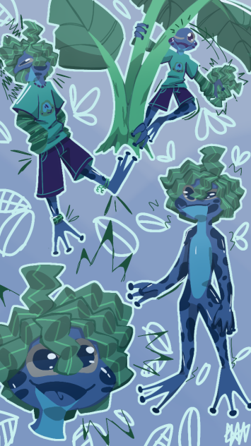 🐸Sapinho azul 🐸