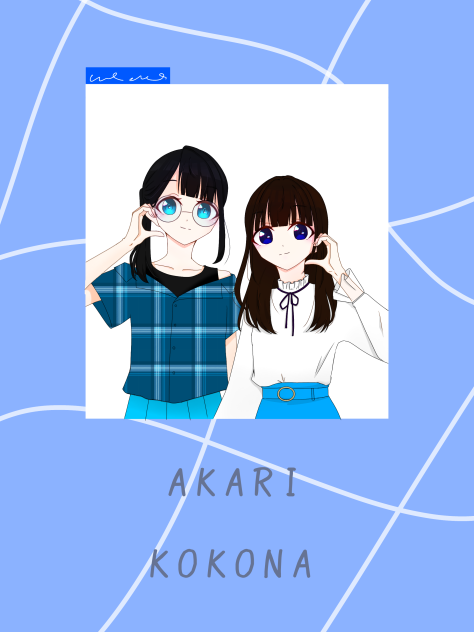 プリクラ風イラスト