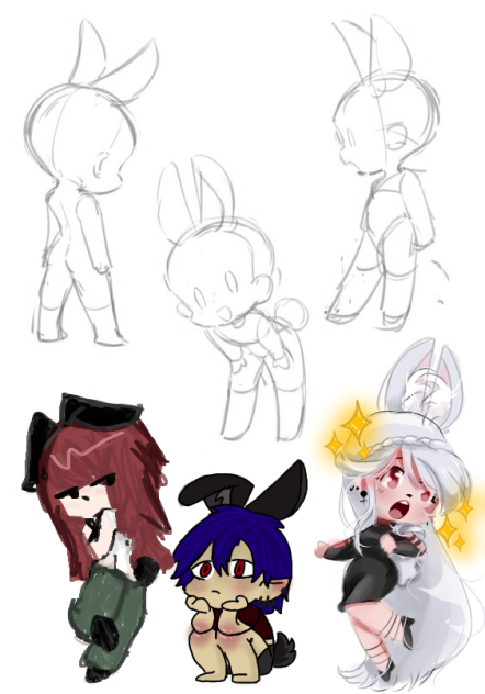 Bunny collab - ibisPaint