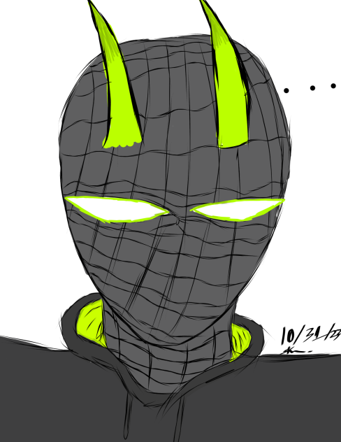 skyler(my oc) as spiderman for halloween