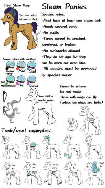 Steam Ponies species rules