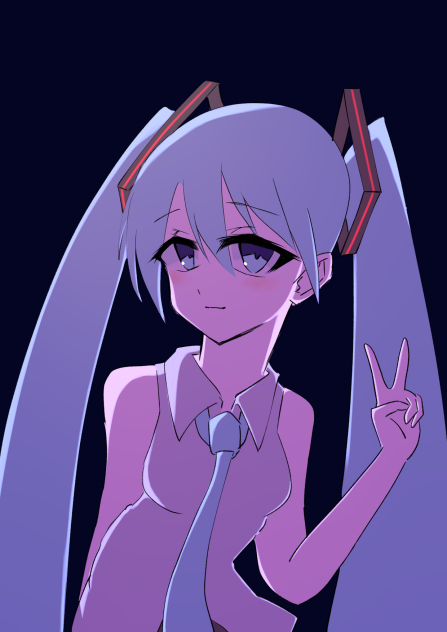 初音ミク✌️描いたよ~