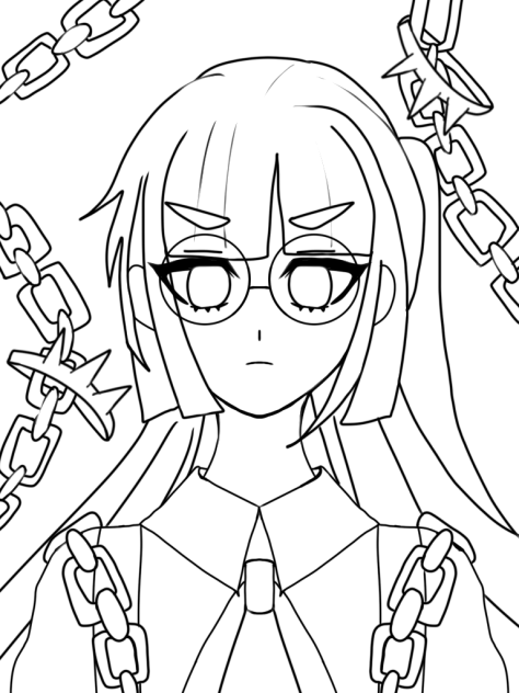 チーノお嬢様 線画バージョン