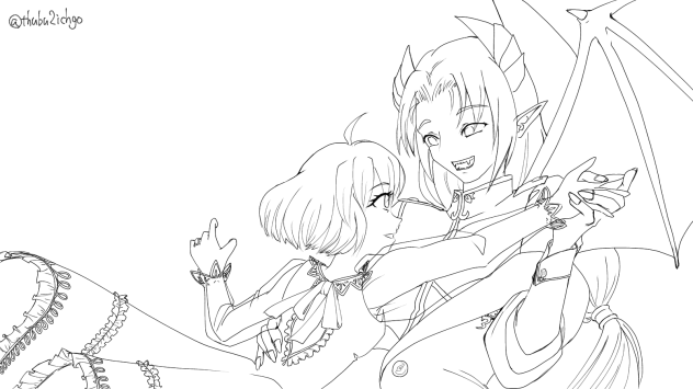 ぬりえ＊蜜月
