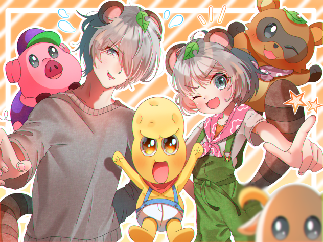 ☆ポコちゃん☆おまとめです‼️ ピーナッツくんとぽんぽこちゃん - ibisPaint