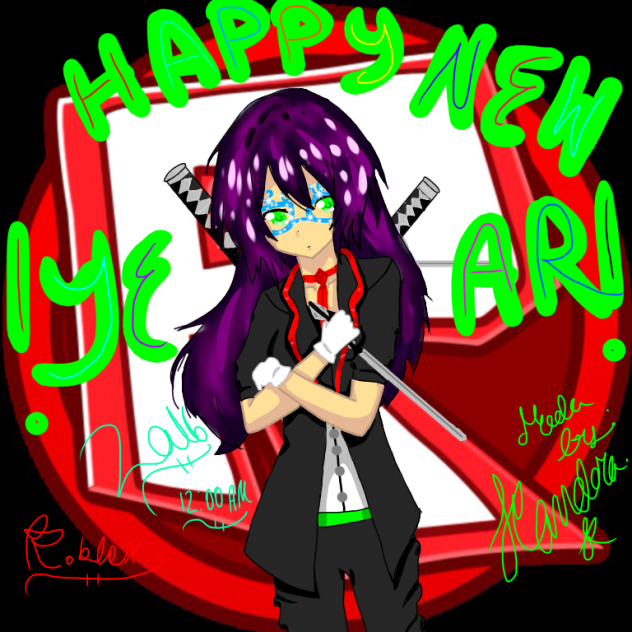 HAPPY NEW YEARS SPEEDPAINTING! Roblox