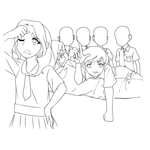 Nennita Juana as PIO(Lineart)