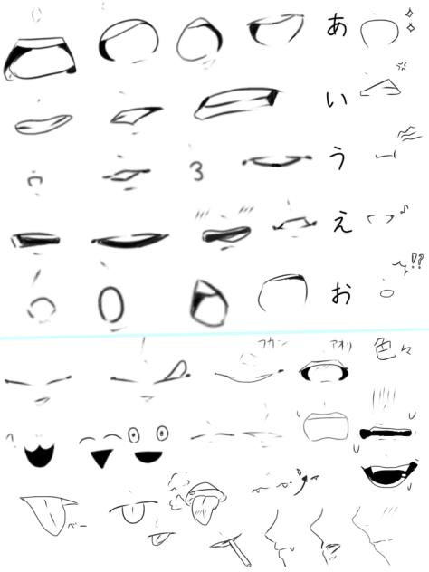 自分用　口の種類と練習