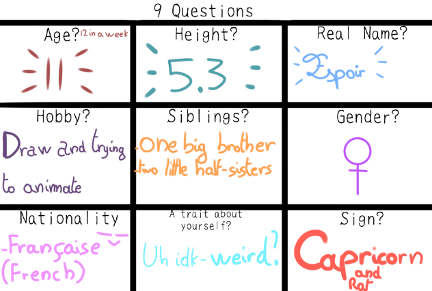 9 questions