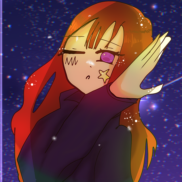 雪降る天都の夜空