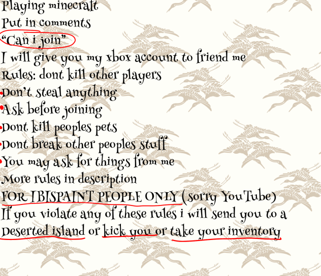 Playing minecraft (read does and art)