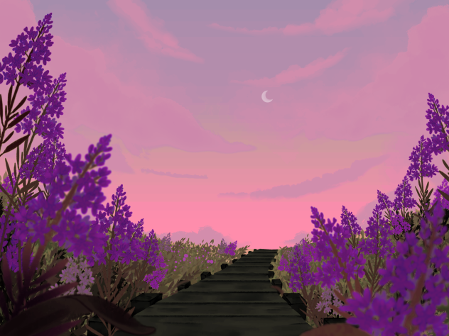 IBM2714 lavender flower