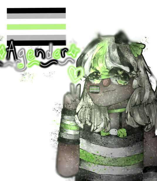 LGBTQ+ Flags as Characters - Agender