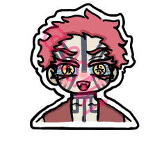 Akaza sticker