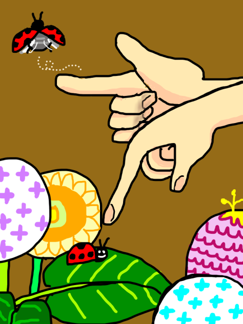 かわいいてんとう虫