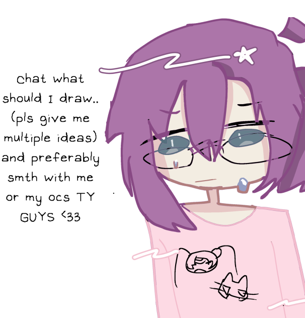 pls give me drawing ideas READ DESC