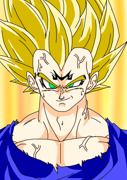 ドラゴンボールz 破壊王子魔人ベジータ Ibispaint