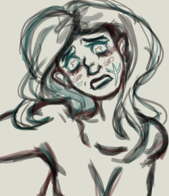 DrawingsΠ Spooked Cutie (Sketch).