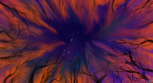 Night fire - ibisPaint
