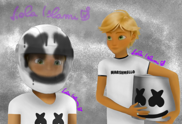 Marshmello ⚪🖤⚪ Miraculous Adrien